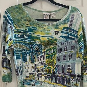 Tango Multicolor Cityscape Women's Sweater